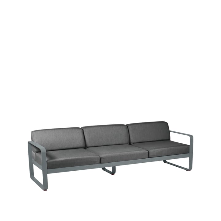 Bellevie soffa - 3-sits storm grey, graphite grey dyna - Fermob