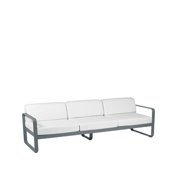 Bellevie soffa - 3-sits storm grey, off-white dyna - Fermob