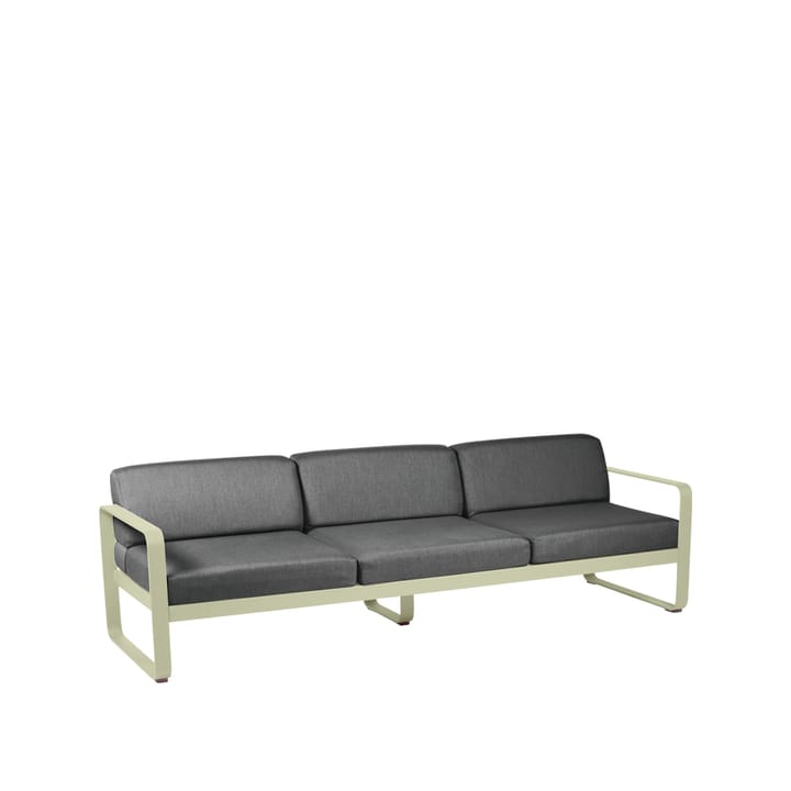 Bellevie soffa - 3-sits willow green, graphite grey dyna - Fermob