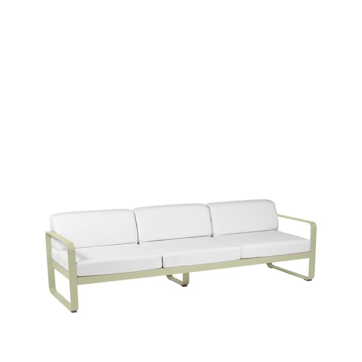 Bellevie soffa - 3-sits willow green, off-white dyna - Fermob