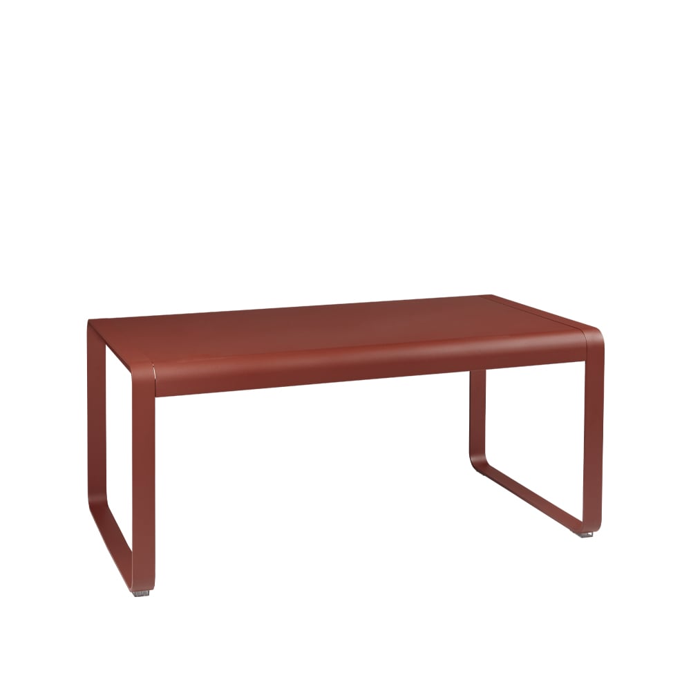 Fermob Bellevie soffbord högt red ochre | Skandinavisk Design | Trädgårdsbord | Röd