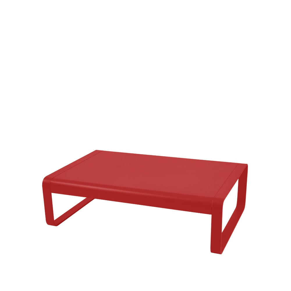 Fermob Bellevie soffbord lågt chili | Skandinavisk Design | Trädgårdsbord | Röd