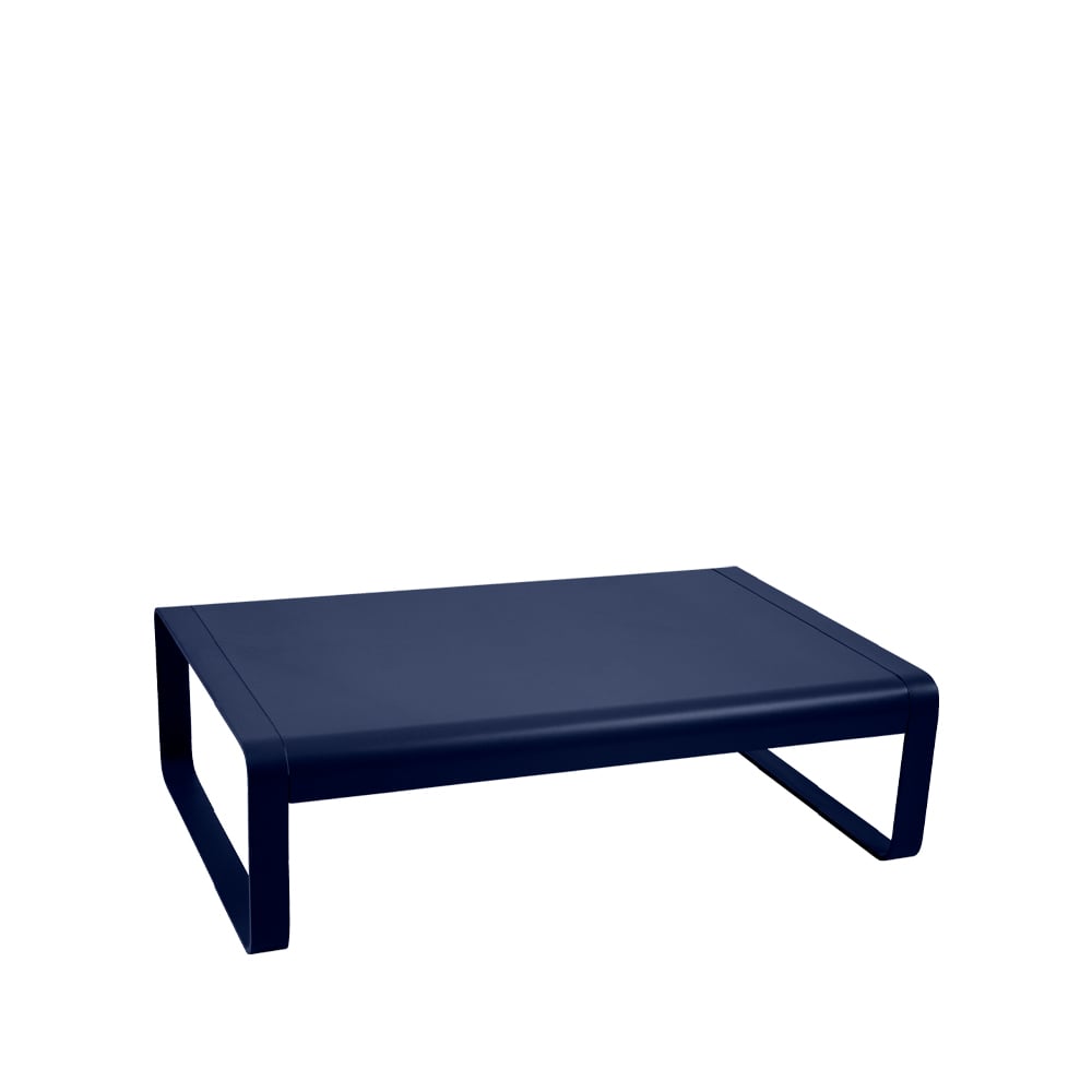 Fermob Bellevie soffbord lågt deep blue | Skandinavisk Design | Trädgårdsbord | Blå