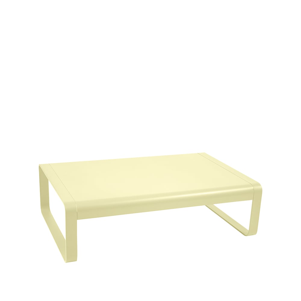 Fermob Bellevie soffbord lågt frosted lemon | Skandinavisk Design | Trädgårdsbord | Gul