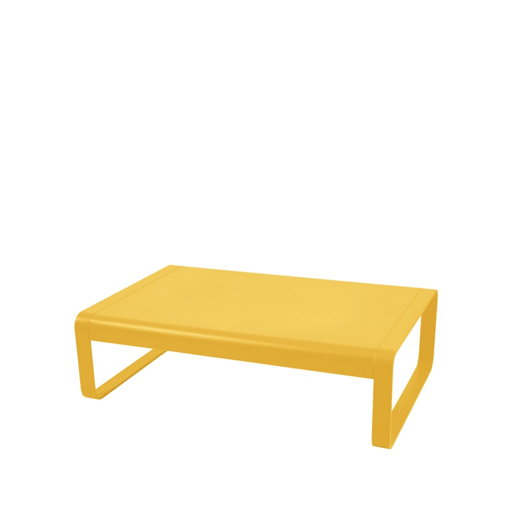 Fermob Bellevie soffbord lågt honey | Skandinavisk Design | Trädgårdsbord | Gul