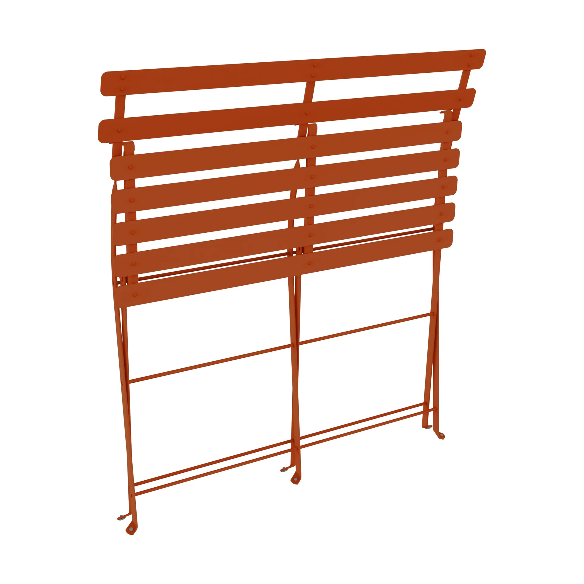 Bistro 2-sits bänk med ryggstöd, Candied Orange Fermob