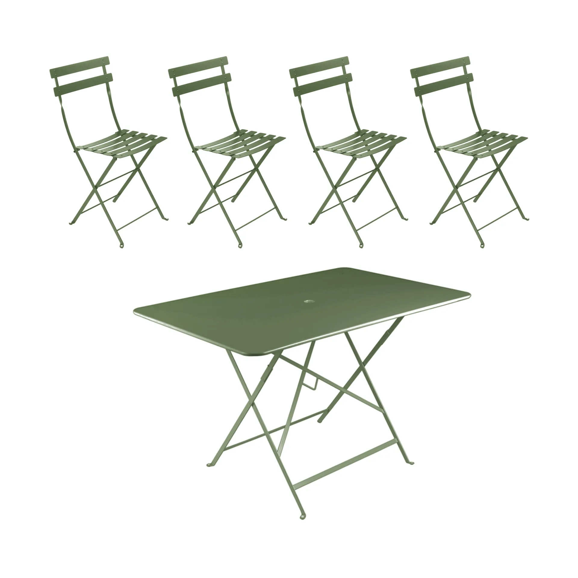 Bistro bord 117x77 cm + 4 stolar, Cactus Fermob