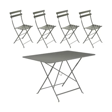 Bistro bord 117x77 cm + 4 stolar, Rosemary - Fermob