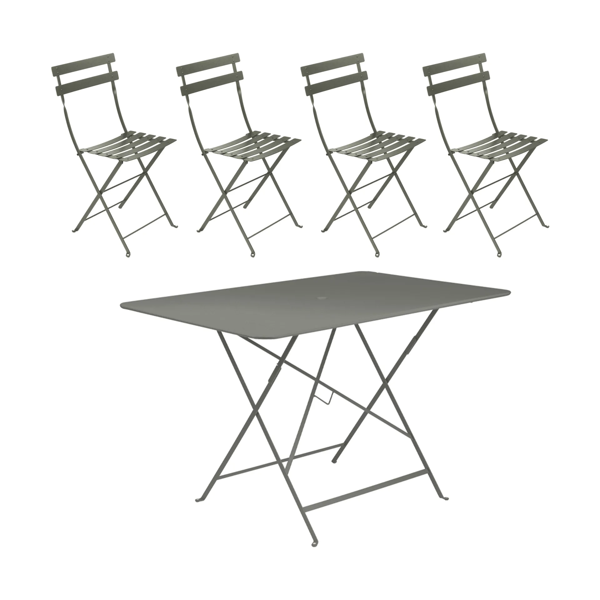 Bistro bord 117x77 cm + 4 stolar, Rosemary Fermob