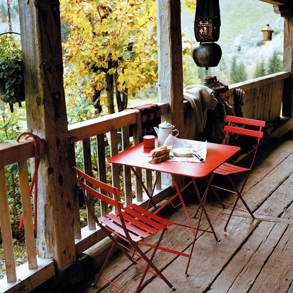 Bistro bord 57x57 cm, Chili (röd) Fermob