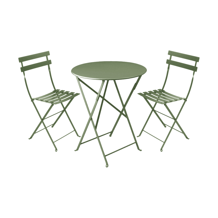 Bistro matgrupp 2 stolar Ø60 cm cactus - undefined - Fermob