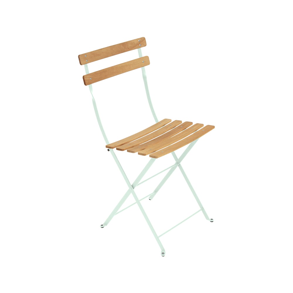 Fermob Bistro Natural stol ice mint, oljad bok | Skandinavisk Design | Trädgårdsstolar | Grön