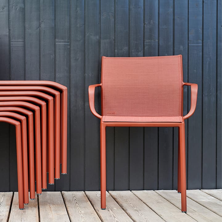 Cadiz karmstol, red ochre Fermob