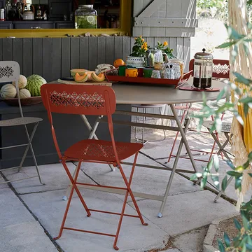 Caractere bord Ø128 cm - Storm grey (grå) - Fermob