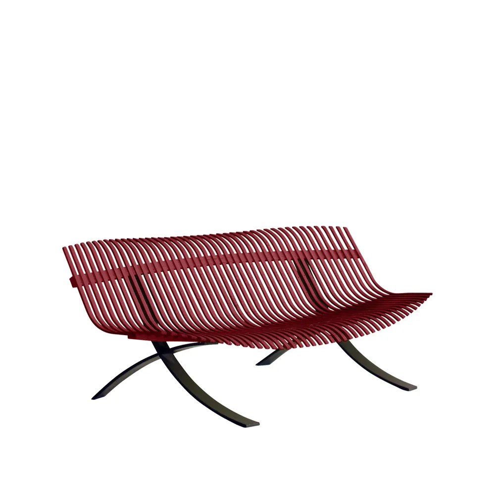 Charivari bänk, Chili (röd) Fermob