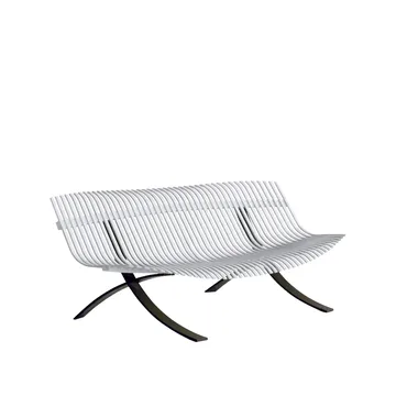 Charivari bänk - Cotton white (vit) - Fermob