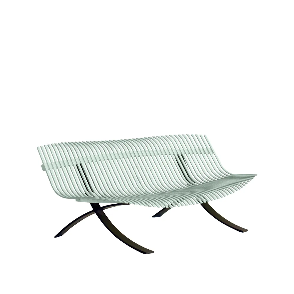 Charivari bänk, Ice mint (grön) Fermob