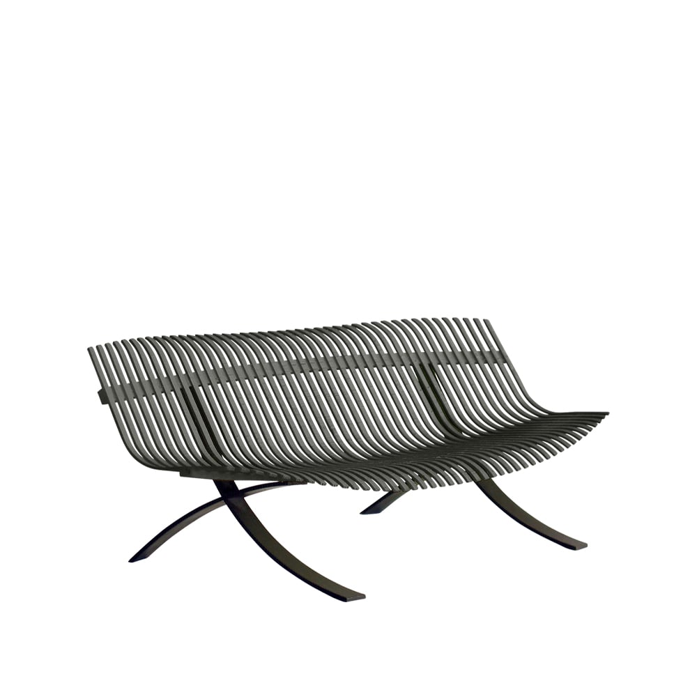 Fermob Charivari bänk rosemary | Skandinavisk Design | Trädgårdsbänkar | Grön