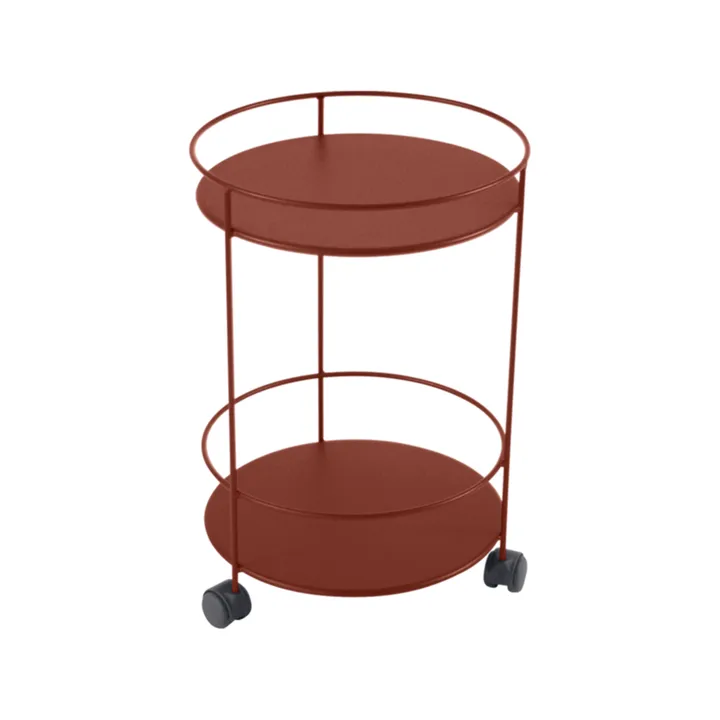 Guinguette sidobord med hjul - Red ochre (röd) - Fermob
