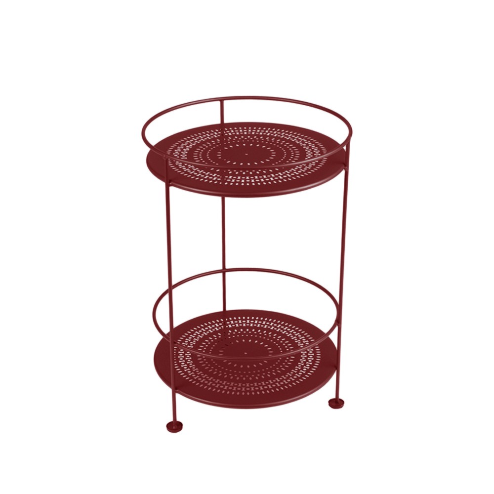 Fermob Guinguette sidobord utan hjul Chili | Skandinavisk Design | Trädgårdsbord | Röd
