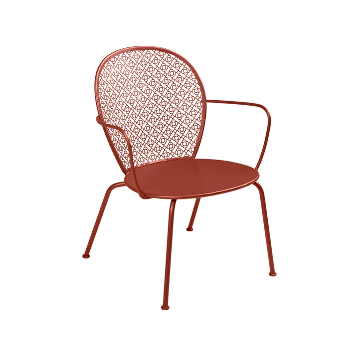 Lorette karmstol låg - Red ochre (röd) - Fermob