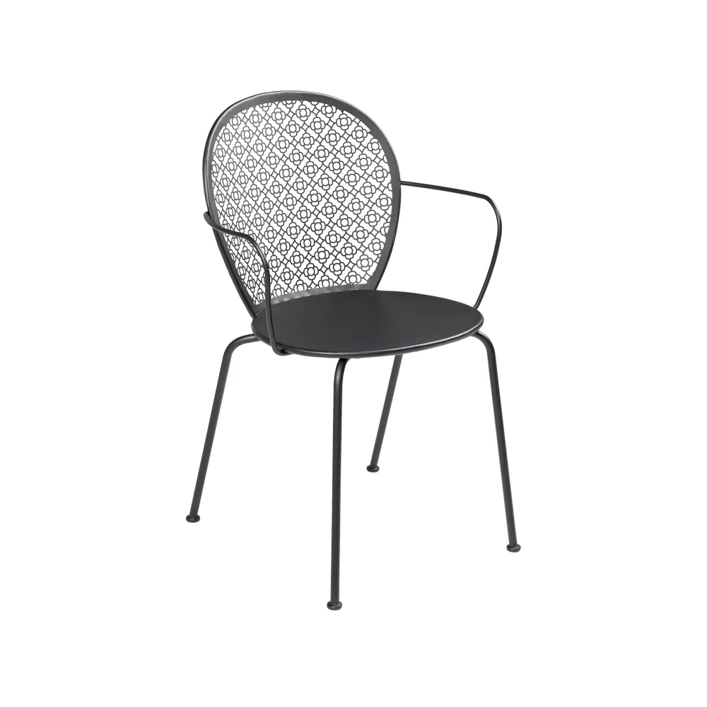 Lorette karmstol, Liquorice (svart) Fermob
