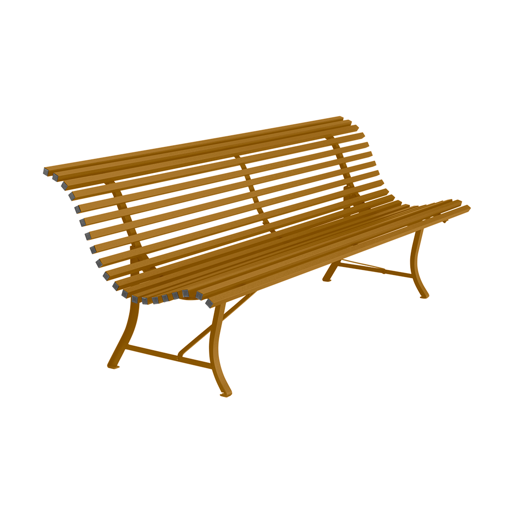 Fermob Louisiane bänk 200 cm Gingerbread | Skandinavisk Design | Trädgårdsbänkar | Brun