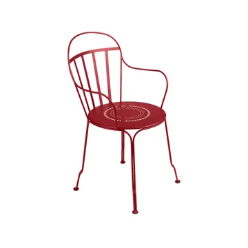 Louvre karmstol - Chili (röd) - Fermob