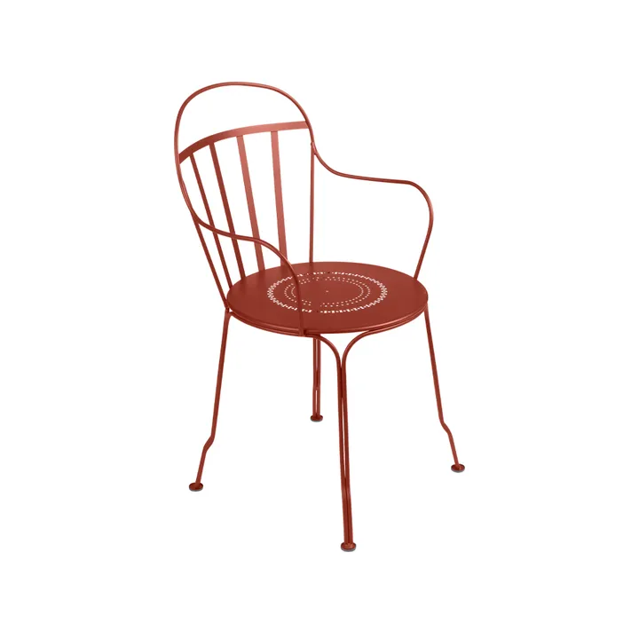 Louvre karmstol - Red ochre (röd) - Fermob