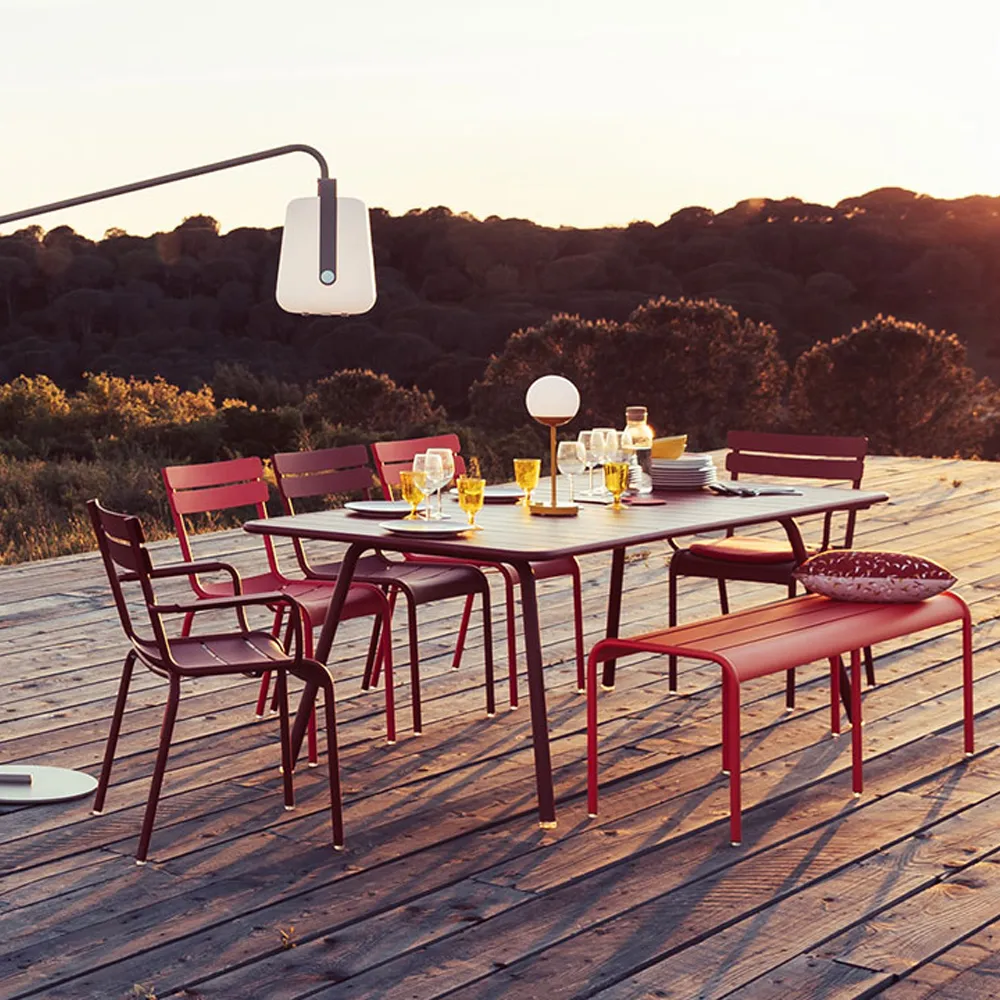 Luxembourg bänk, cedar green Fermob