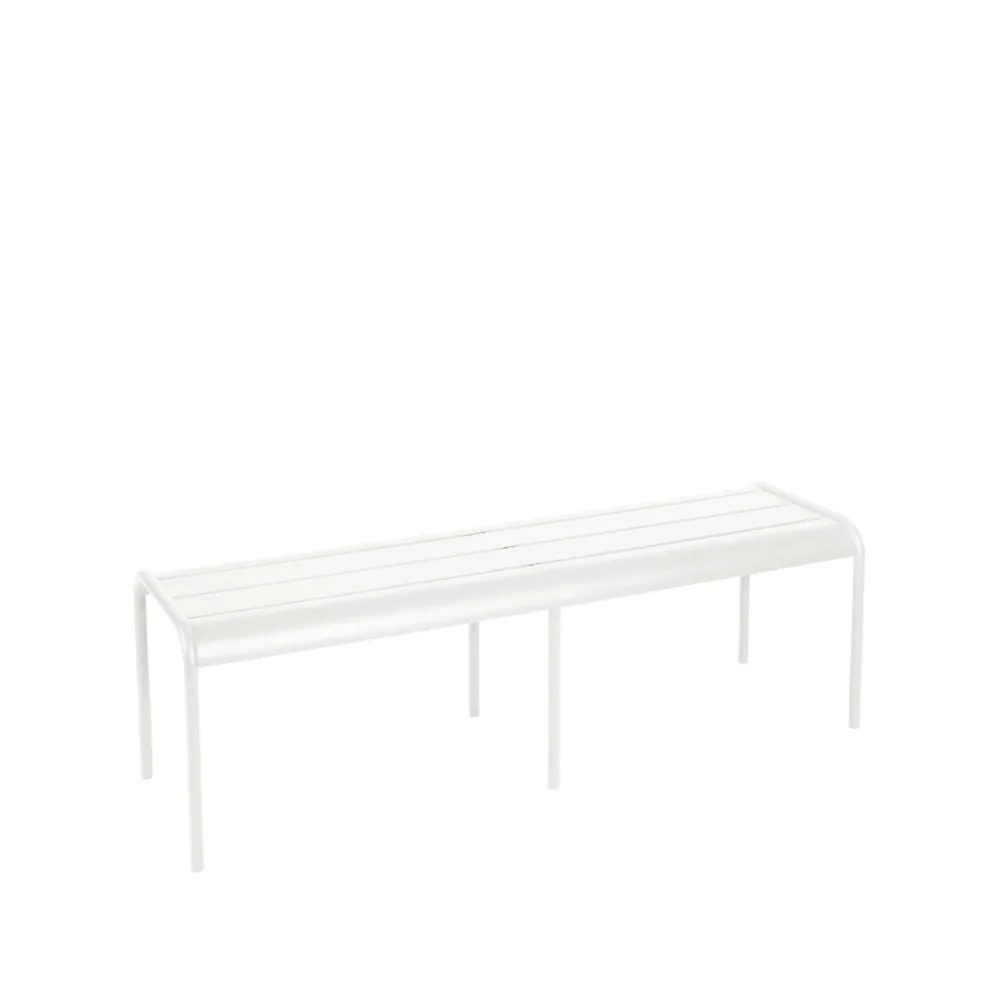 Luxembourg bänk, Cotton white (vit) Fermob