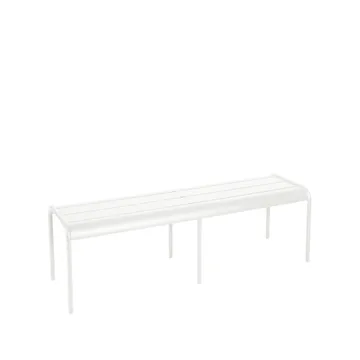 Luxembourg bänk - Cotton white (vit) - Fermob
