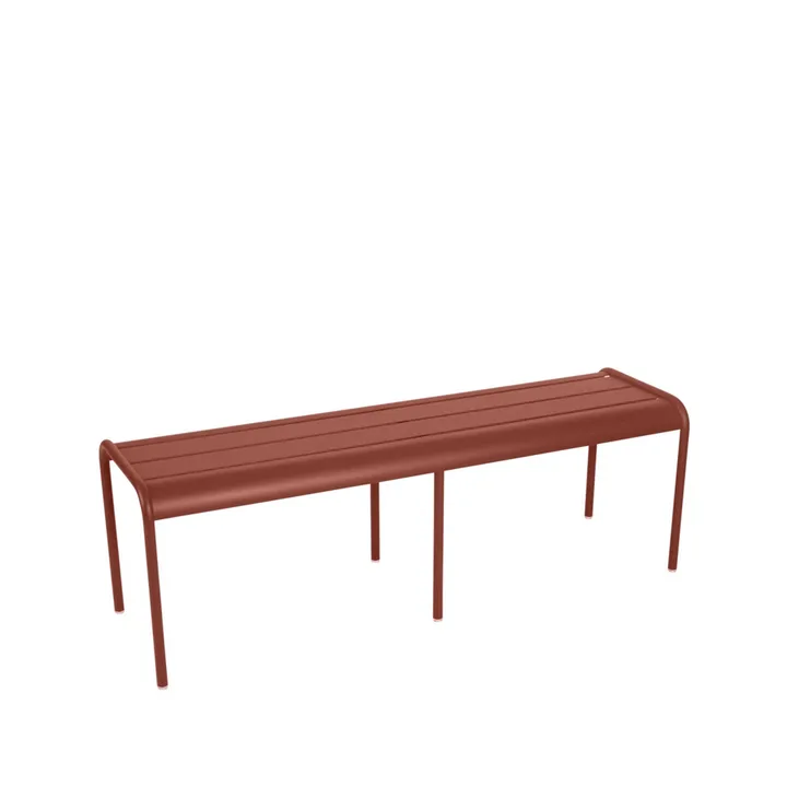 Luxembourg bänk - Red ochre (röd) - Fermob