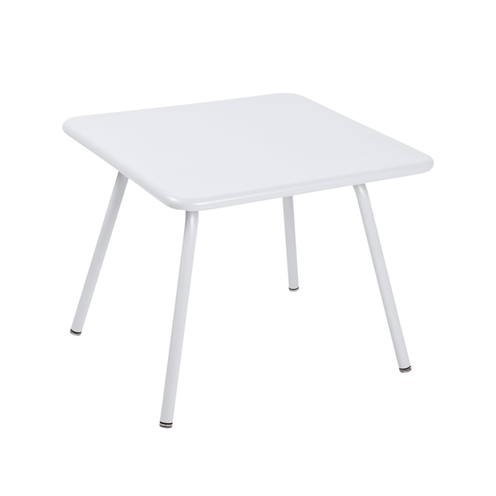 Fermob Luxembourg barnbord 57x57 cm cotton white | Skandinavisk Design | Trädgårdsbord | Vit