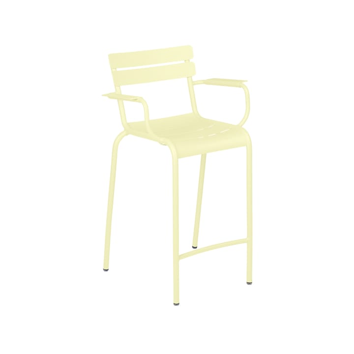 Luxembourg barstol med armstöd - frosted lemon - Fermob
