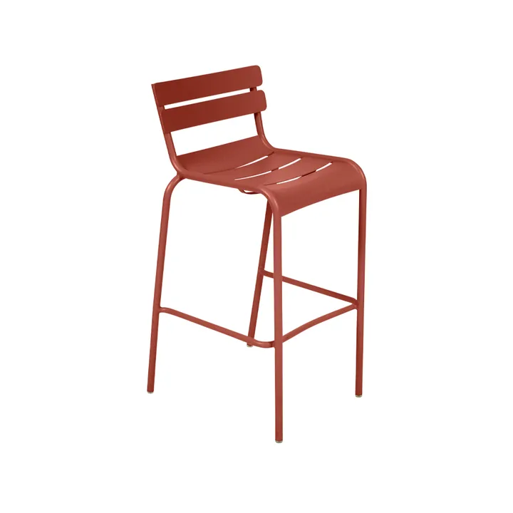 Luxembourg barstol - Red ochre (röd) - Fermob