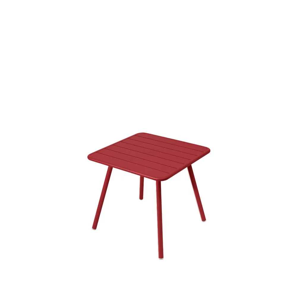 Luxembourg bord 80x80 cm, Chili (röd) Fermob