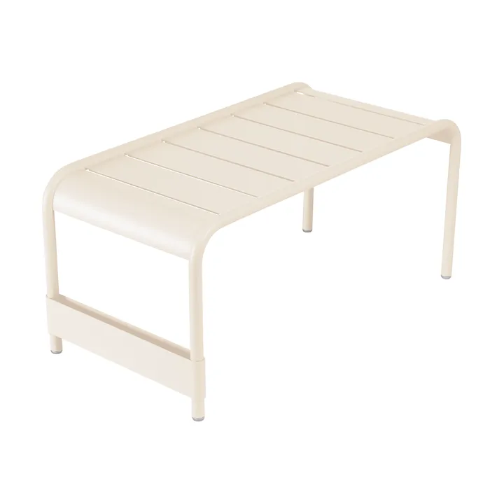 Luxembourg bord/bänk låg 86x44 cm - Latte beige - Fermob