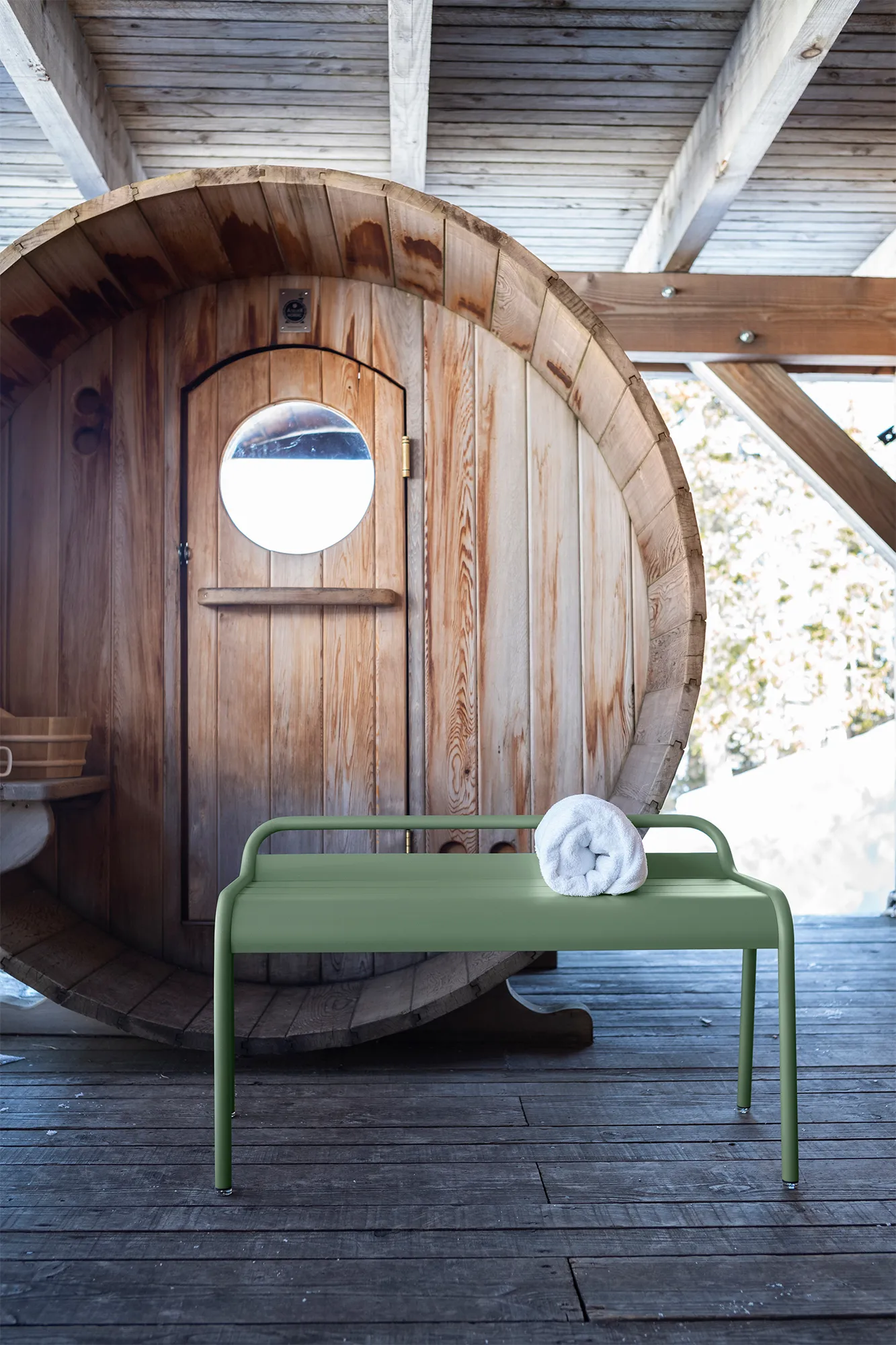 Luxembourg compact bänk, Cactus Fermob