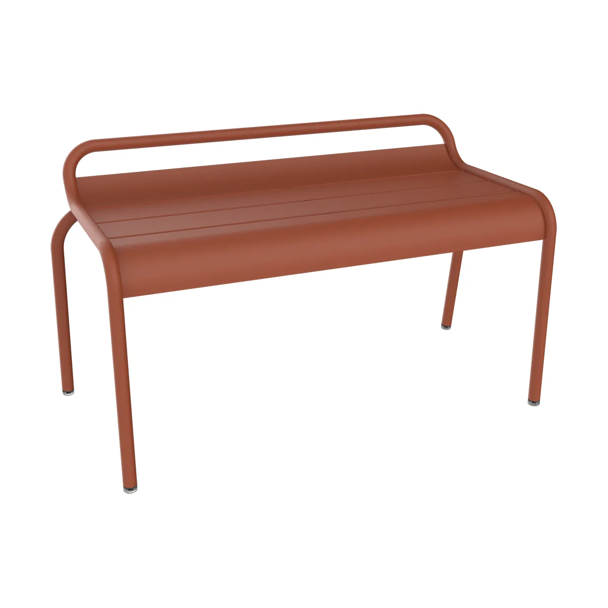 Luxembourg compact bänk, Red ochre (röd) Fermob