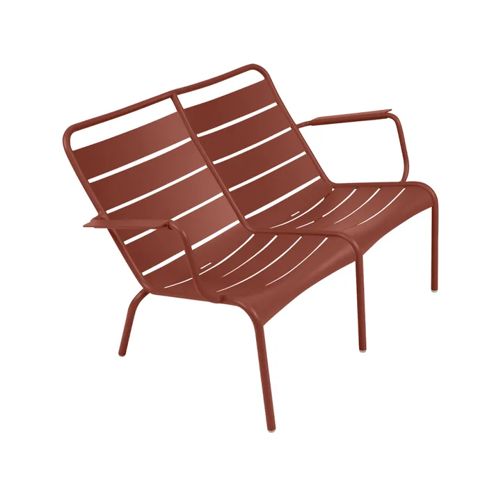 Luxembourg Duo karmstol låg - Red ochre (röd) - Fermob