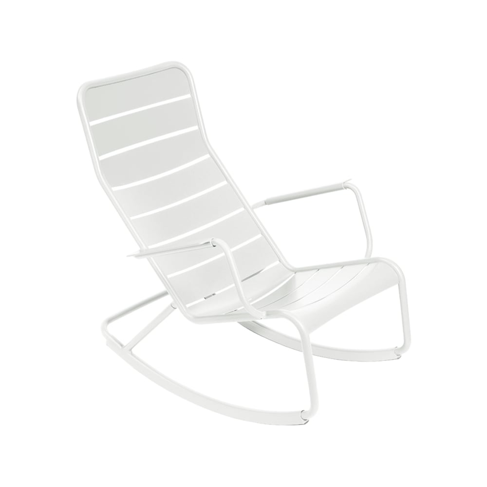Fermob Luxembourg gungstol cotton white | Skandinavisk Design | Trädgårdsstolar | Vit