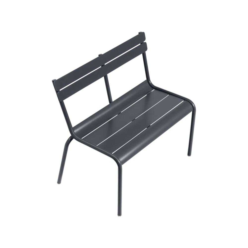 Fermob Luxembourg Kid Bench anthracite | Skandinavisk Design | Trädgårdsbänkar | Grå