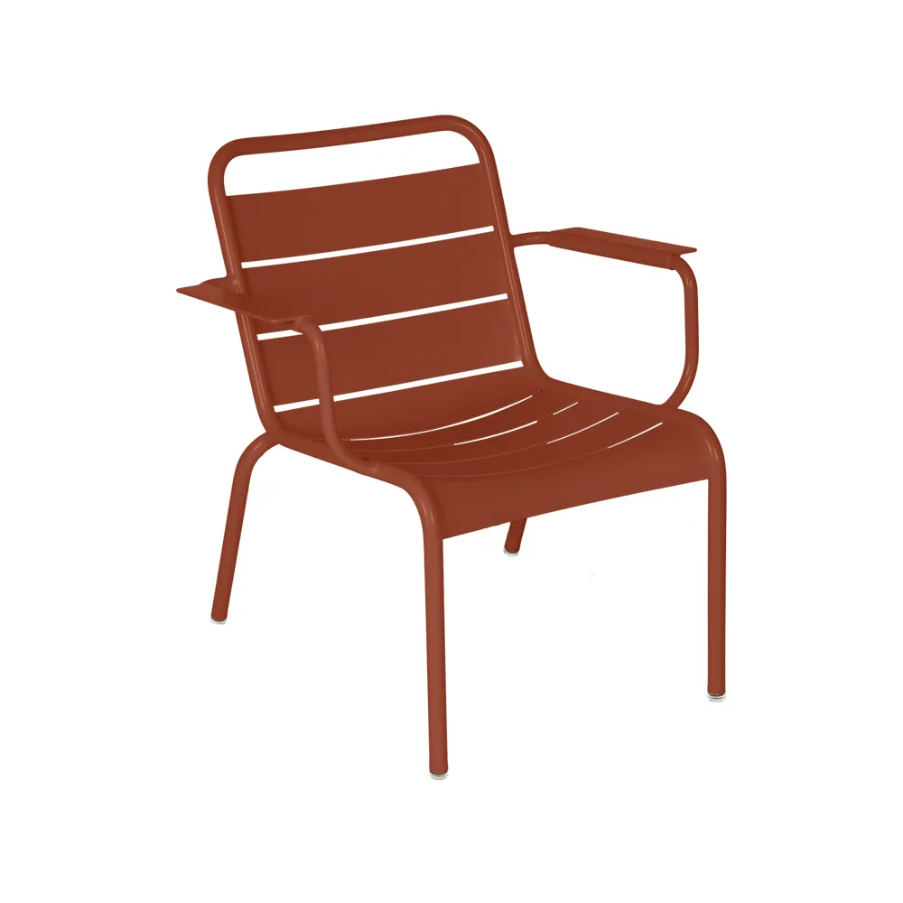 Luxembourg loungefåtölj, Red ochre (röd) Fermob