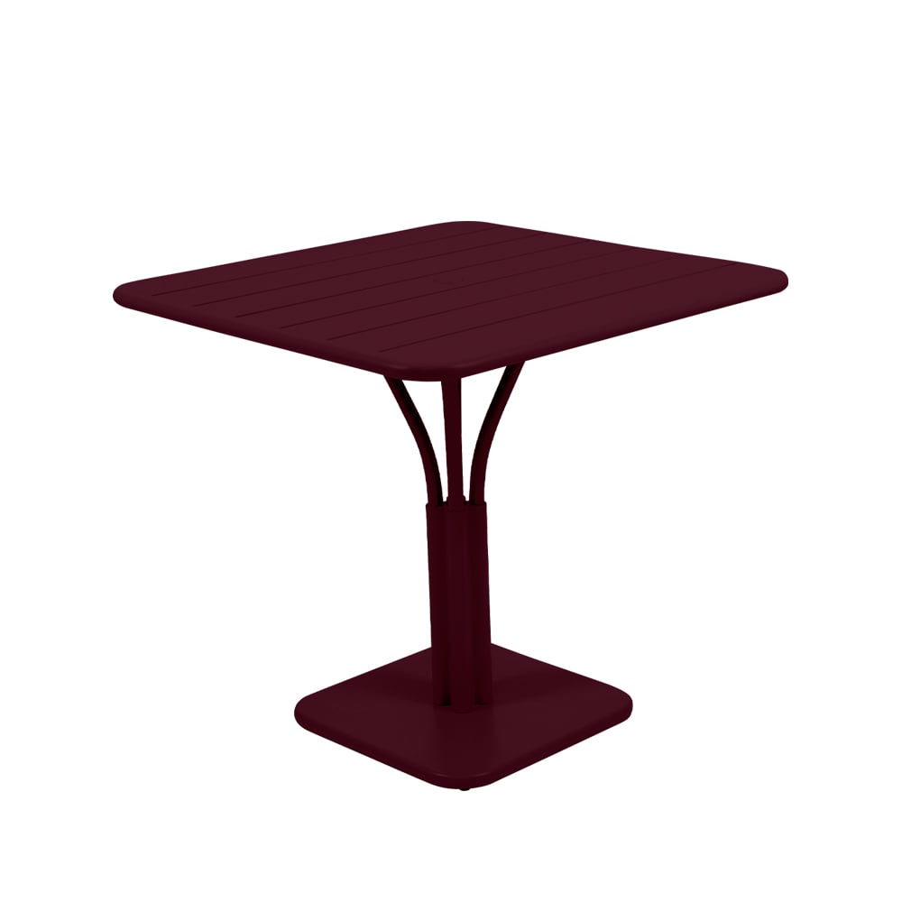 Fermob Luxembourg Pedestal bord kvadratiskt black cherry