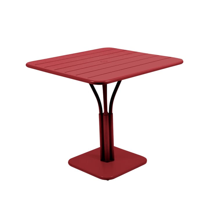 Luxembourg Pedestal bord kvadratiskt - chili - Fermob
