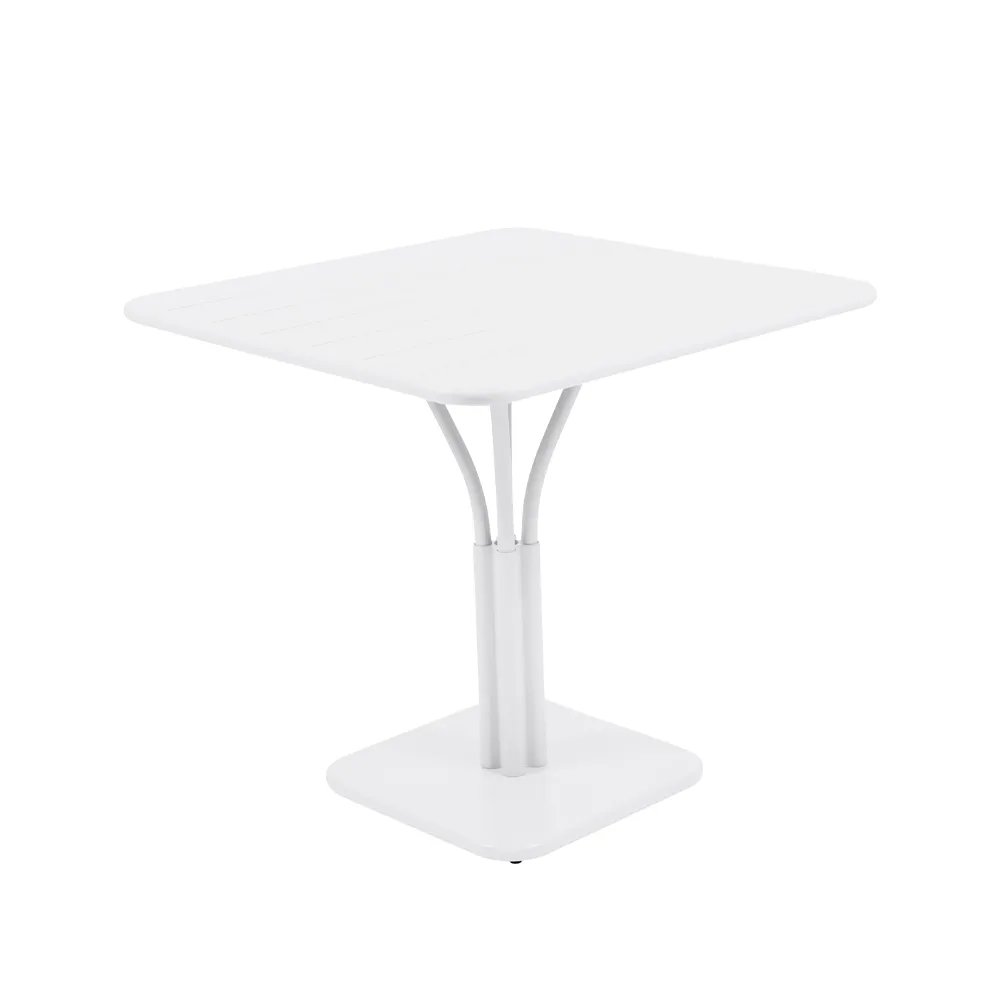 Luxembourg Pedestal bord kvadratiskt, Cotton white (vit) Fermob