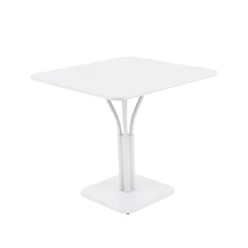 Luxembourg Pedestal bord kvadratiskt - Cotton white (vit) - Fermob