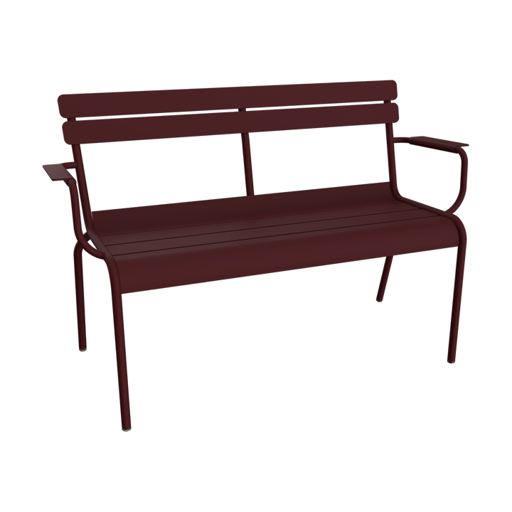 Luxembourg soffa med armstöd 131x55,5x86 cm - Black Cherry - Fermob