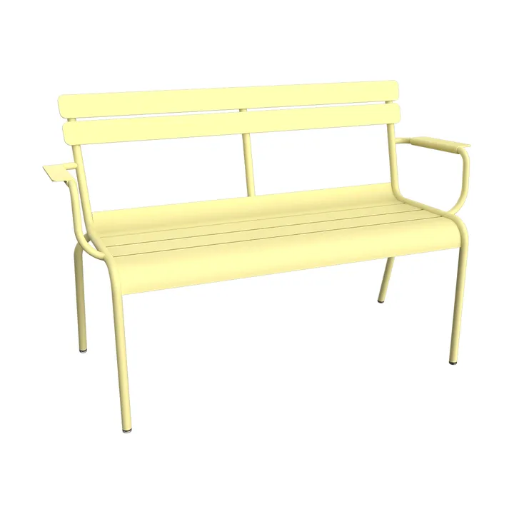 Luxembourg soffa med armstöd 131x55,5x86 cm - Frosted lemon (gul) - Fermob